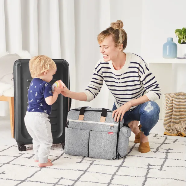 Duo- Weekender Diaper Bag- Grey