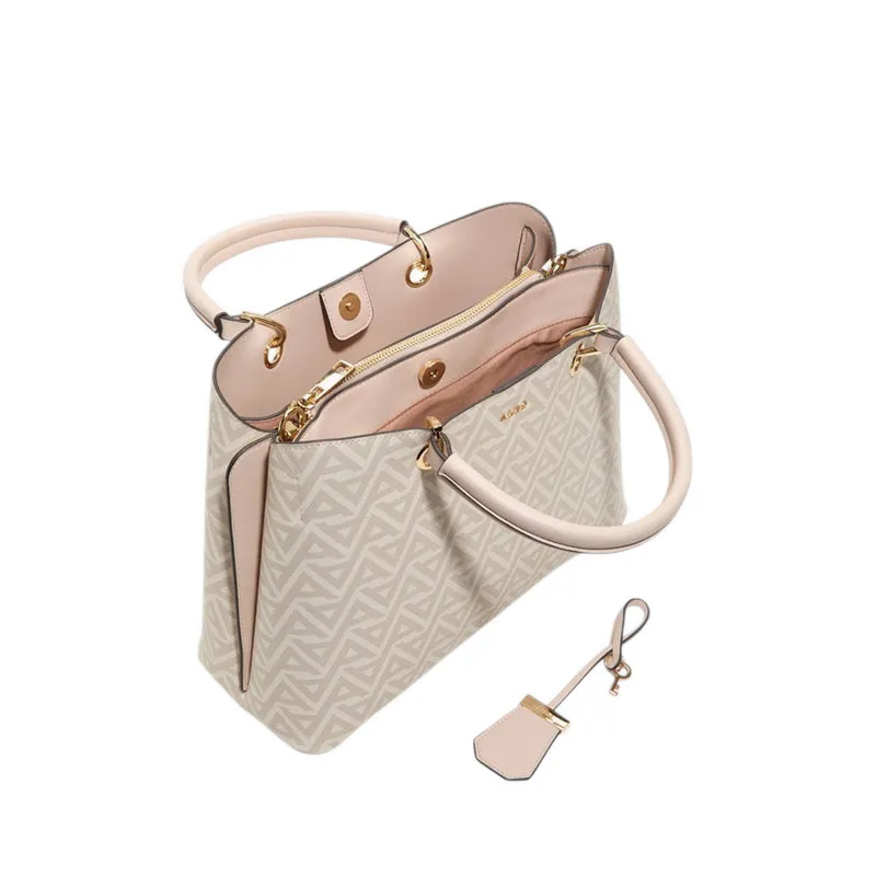EILE SATCHEL - WHT/LT PINK