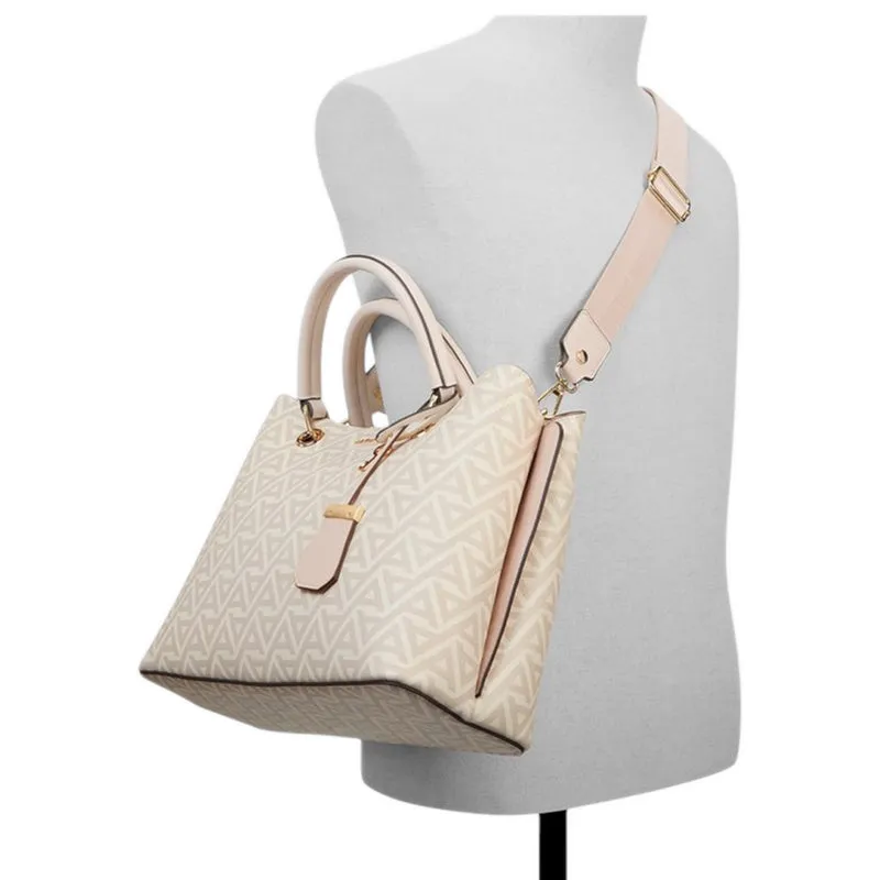 EILE SATCHEL - WHT/LT PINK