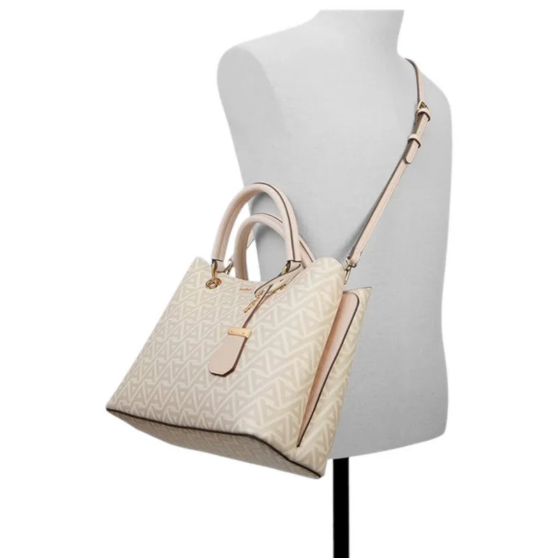 EILE SATCHEL - WHT/LT PINK