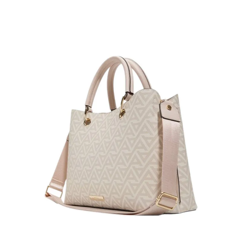 EILE SATCHEL - WHT/LT PINK