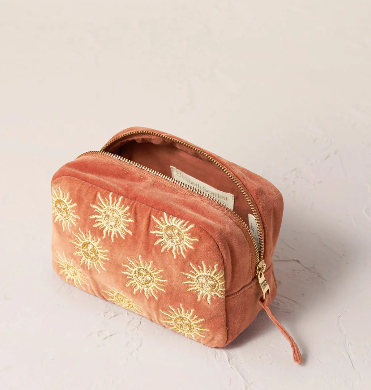 Elizabeth Scarlett Sun Goddess Cosmetic bag - Rust