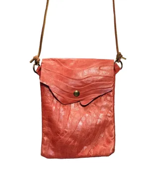 Emaline Upcycled Textured Red Jacket Bag
