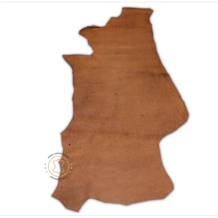 Embossed LEATHER Sheets, Rain Drops Embossed Leather Tan Brown |12"x12", 12"x18", 24"x24" Precuts Sheets for Crafts- Rain Drops design
