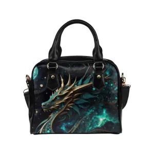 Emerald Green Dragon Purse Bowler Shoulder Bag