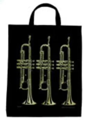 EXTRA LARGE TOTEBAG TRUMPET BLACK & GOLD