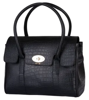 Falkirk Crocodile Embossed Womens Leather Handbags