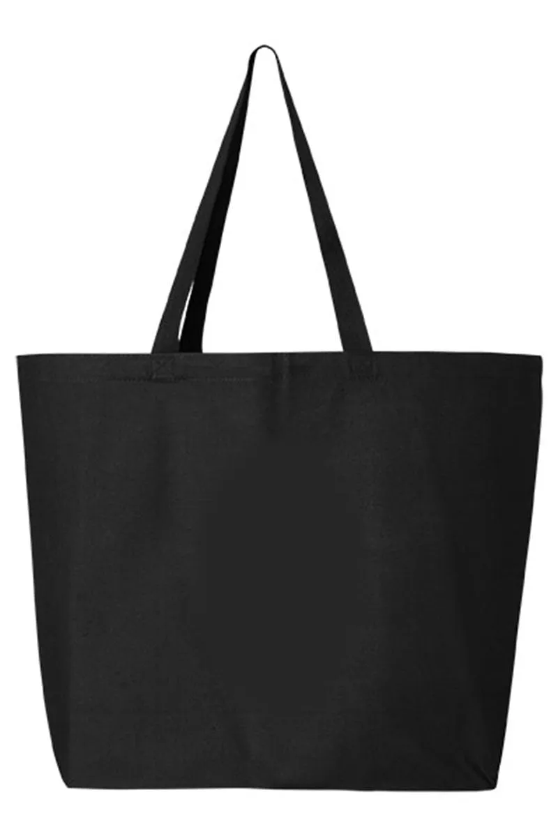 Faux Patchwork Paw Canvas Jumbo Tote