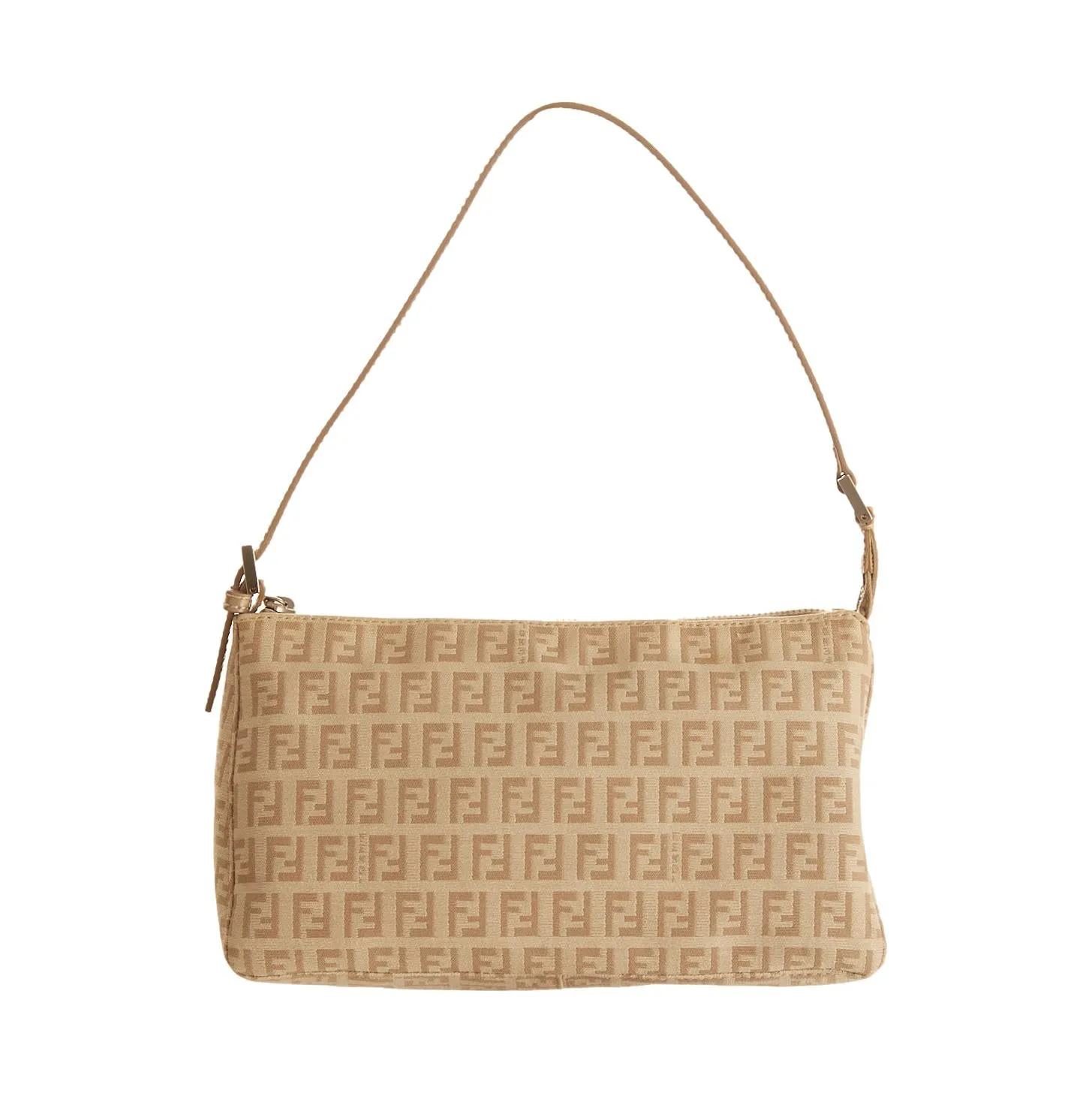 Fendi Beige Logo Mini Shoulder Bag