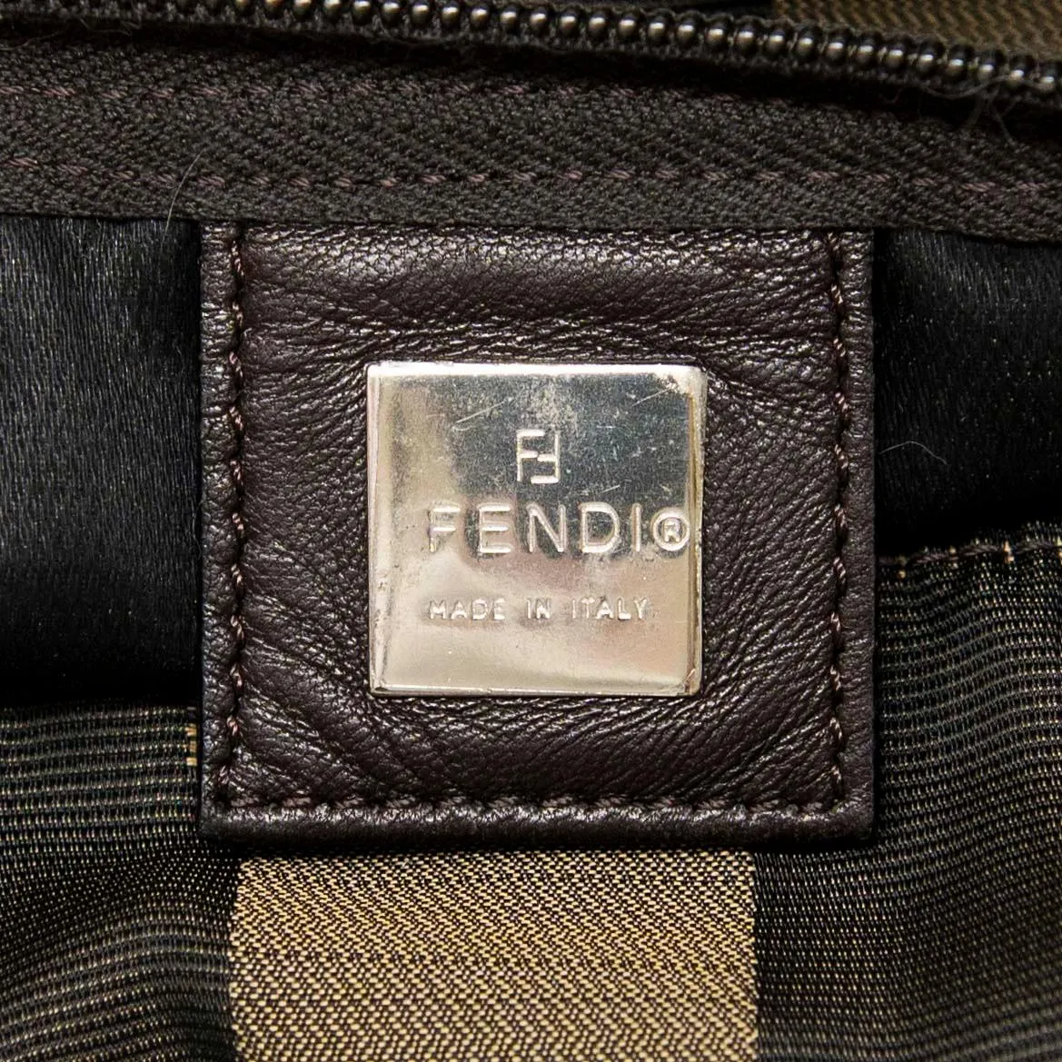 Fendi Green XL Pequin Weekender w/ Wallet