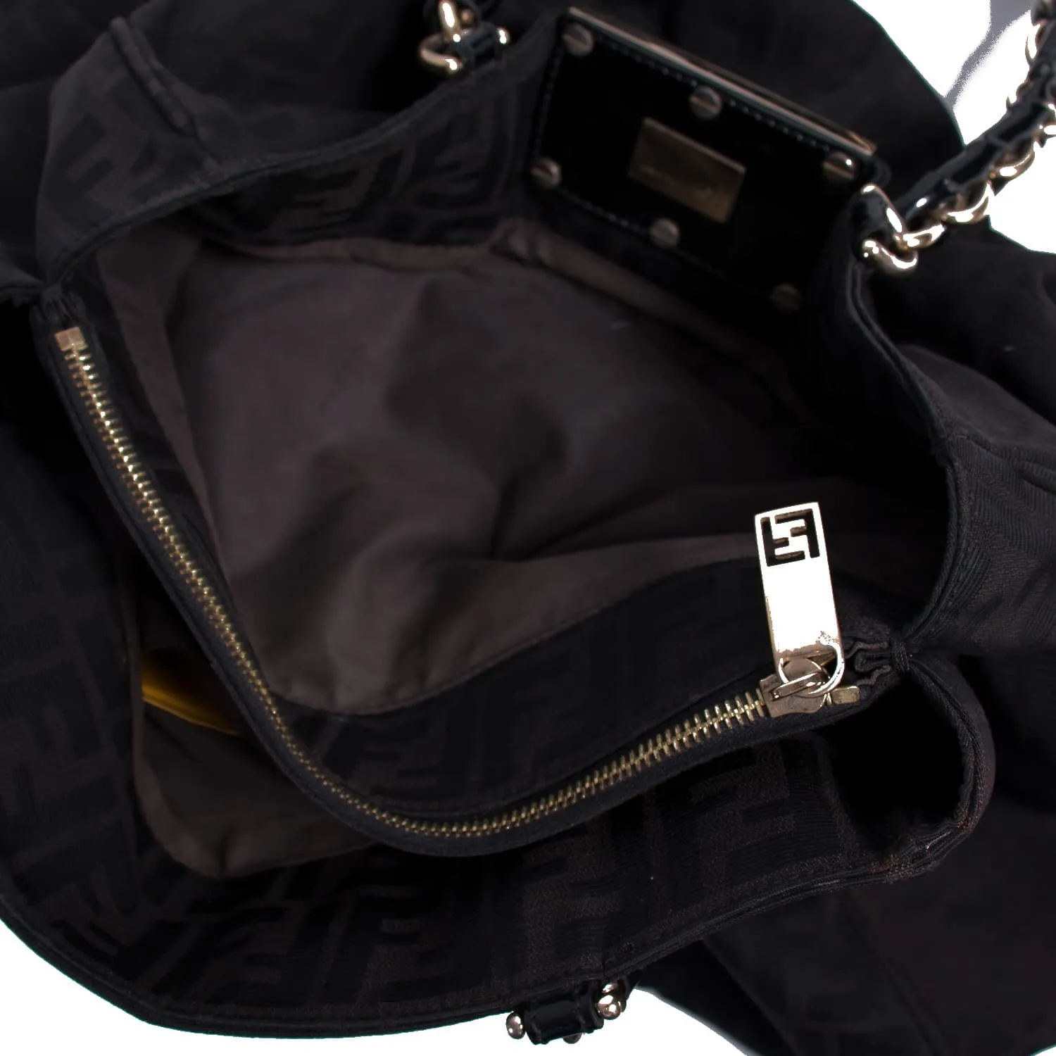Fendi Mia Large Zucca Canvas Bag