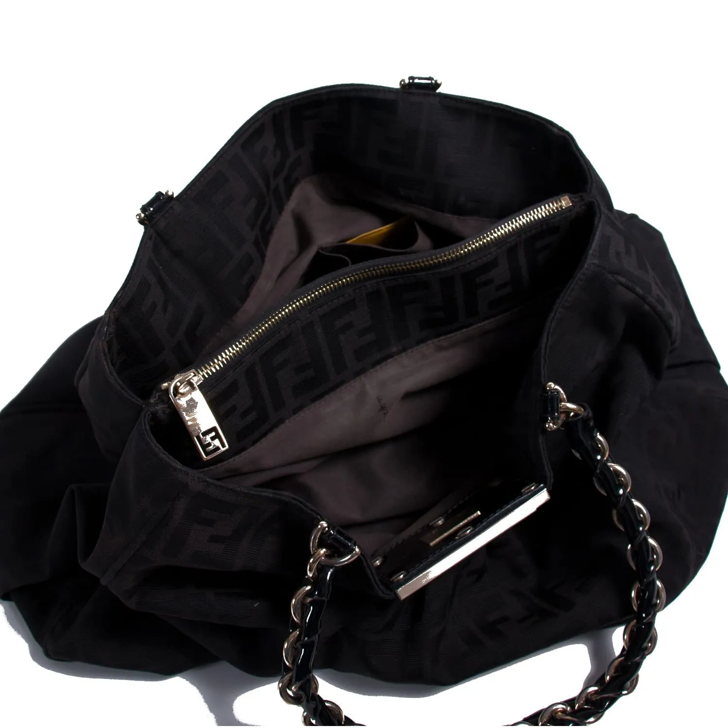 Fendi Mia Large Zucca Canvas Bag