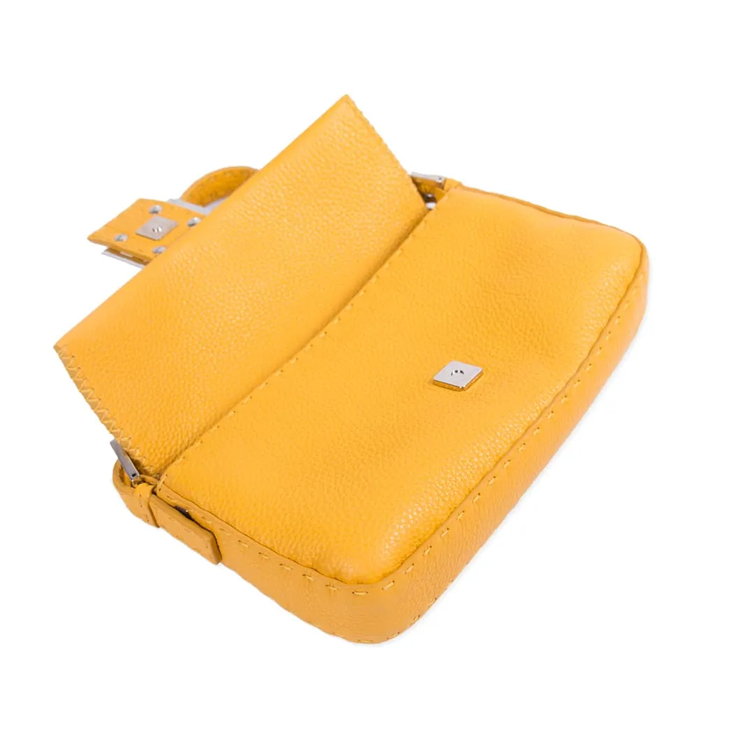 Fendi Mini Leather Baguette Shoulder Bag