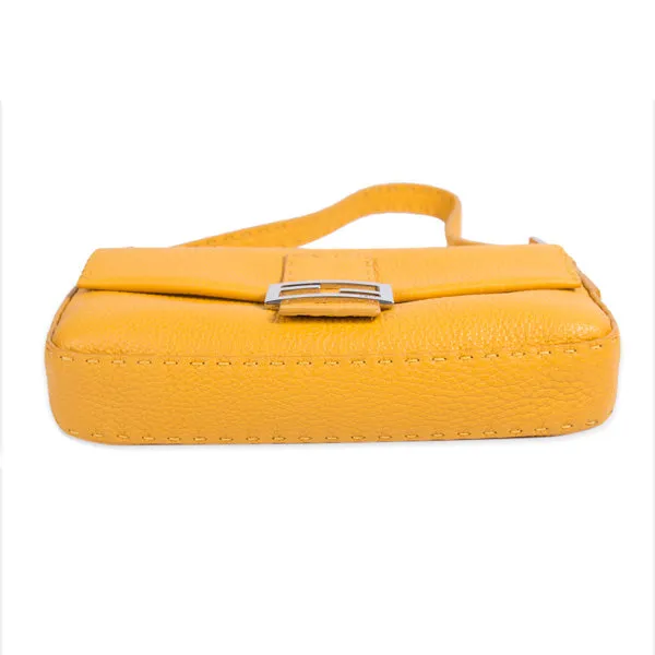 Fendi Mini Leather Baguette Shoulder Bag