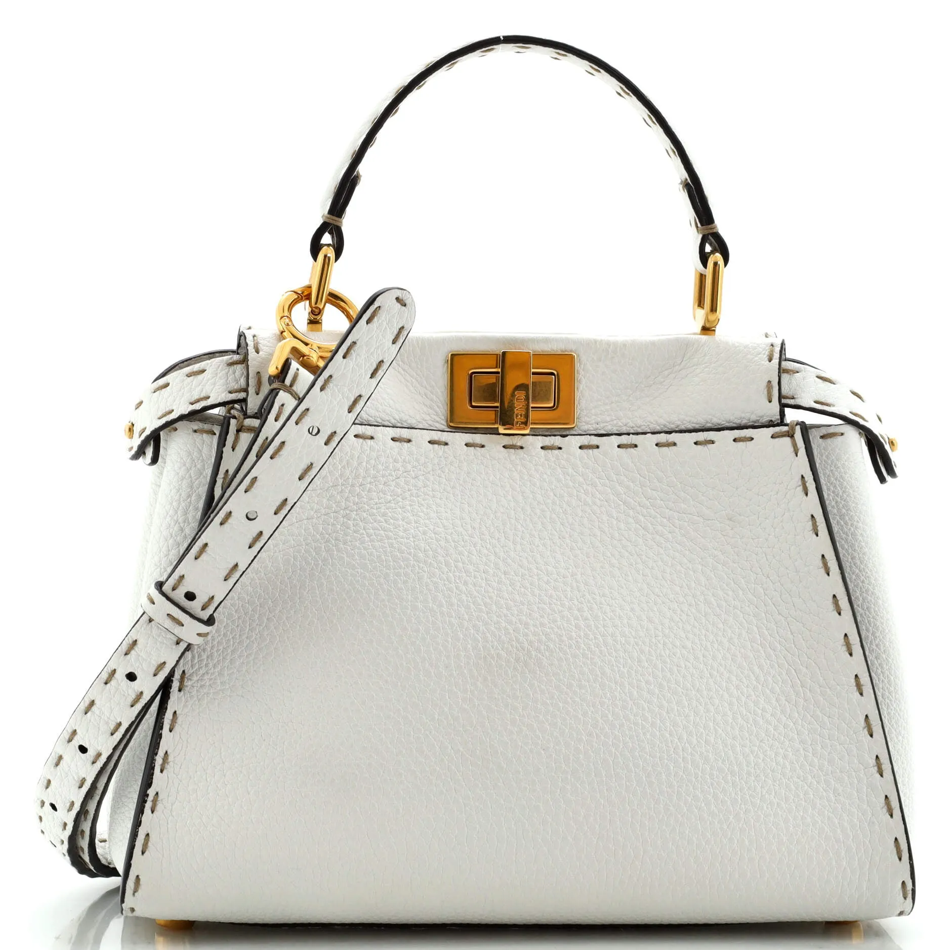 FENDI Selleria Peekaboo Bag Leather Mini