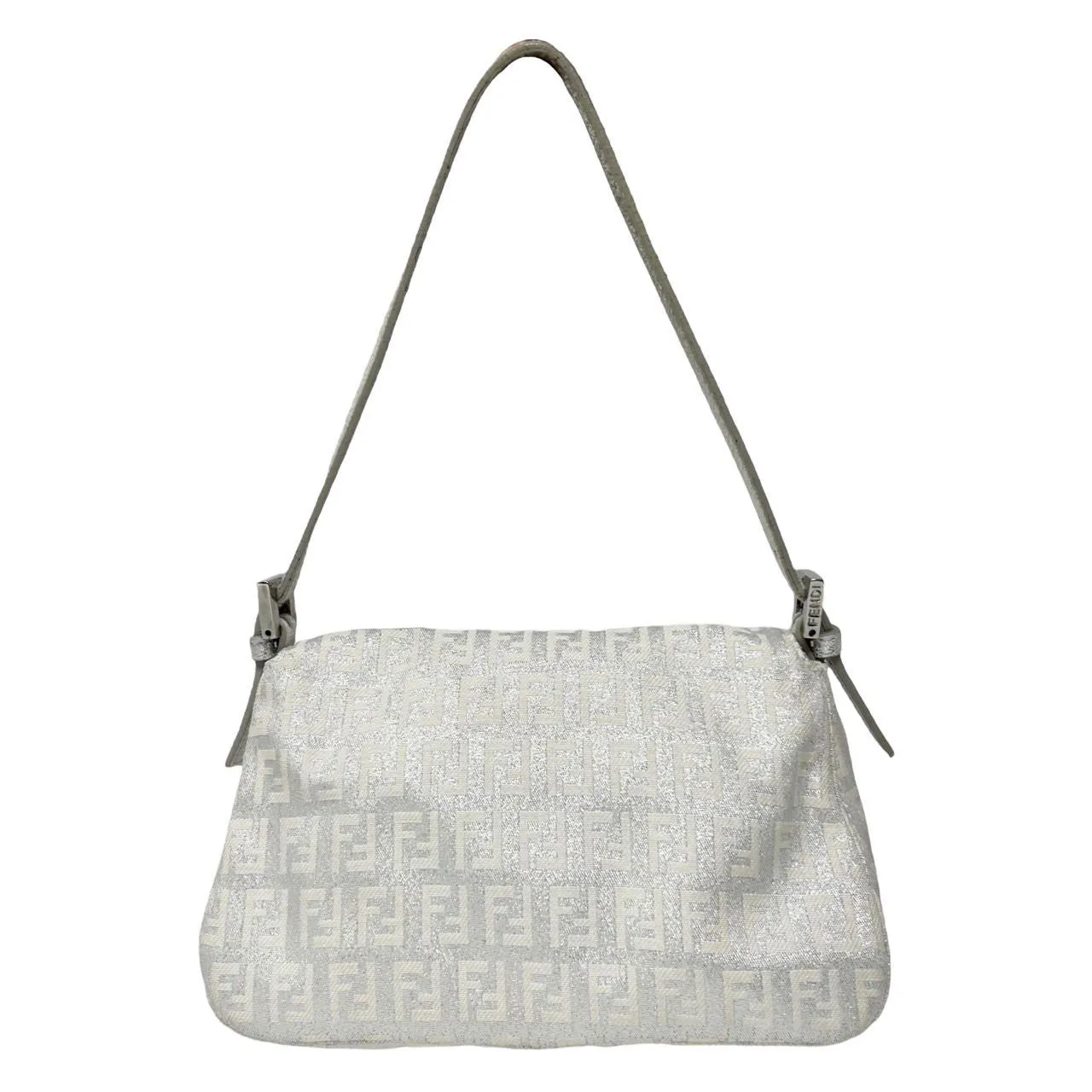 Fendi Silver Mini Baguette