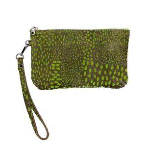 Flock Wristlet Pouch Small: Flock Tan