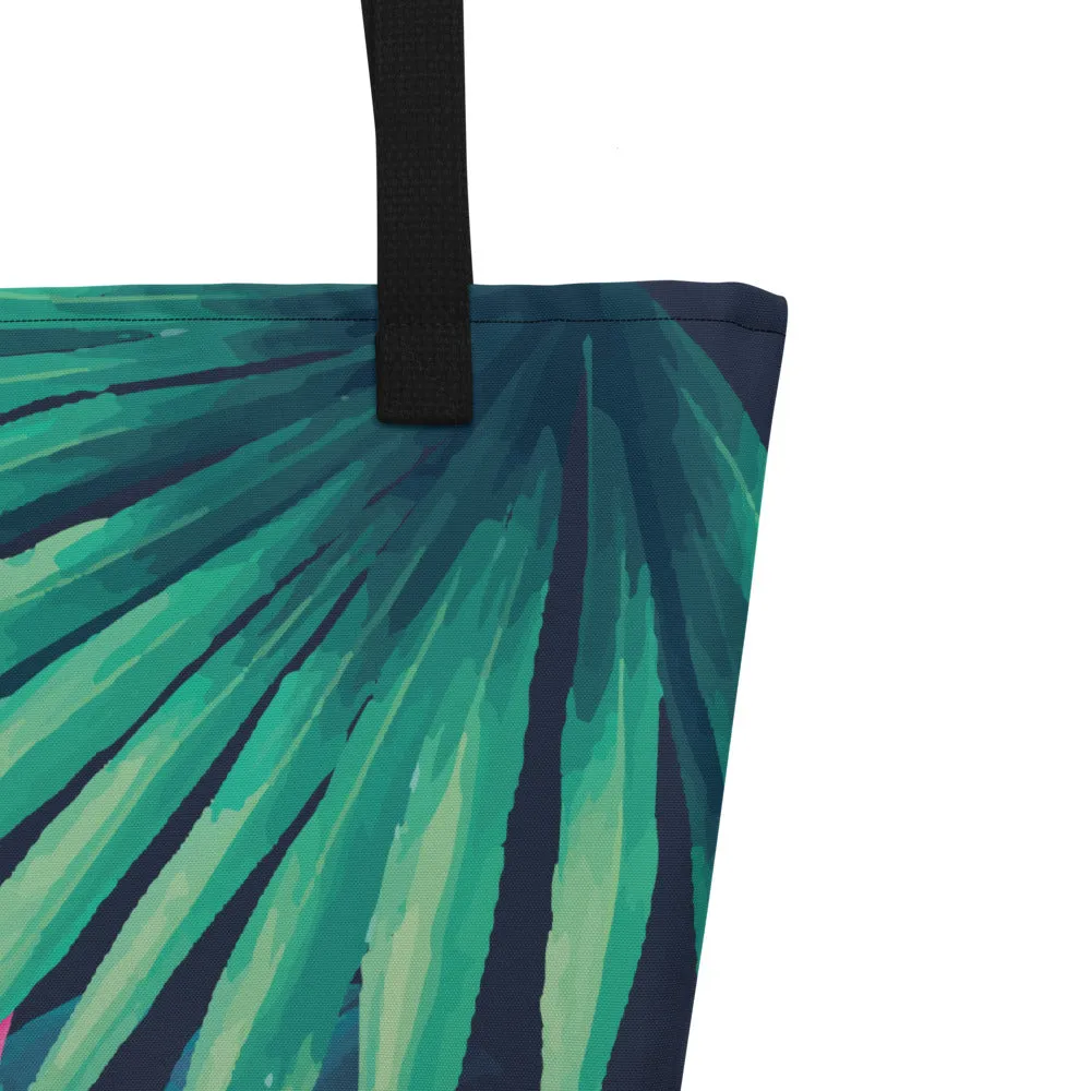 Floral Print Beach Bag