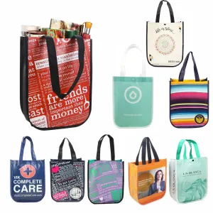 Foldable Curved Corners Tote Bag with Logo