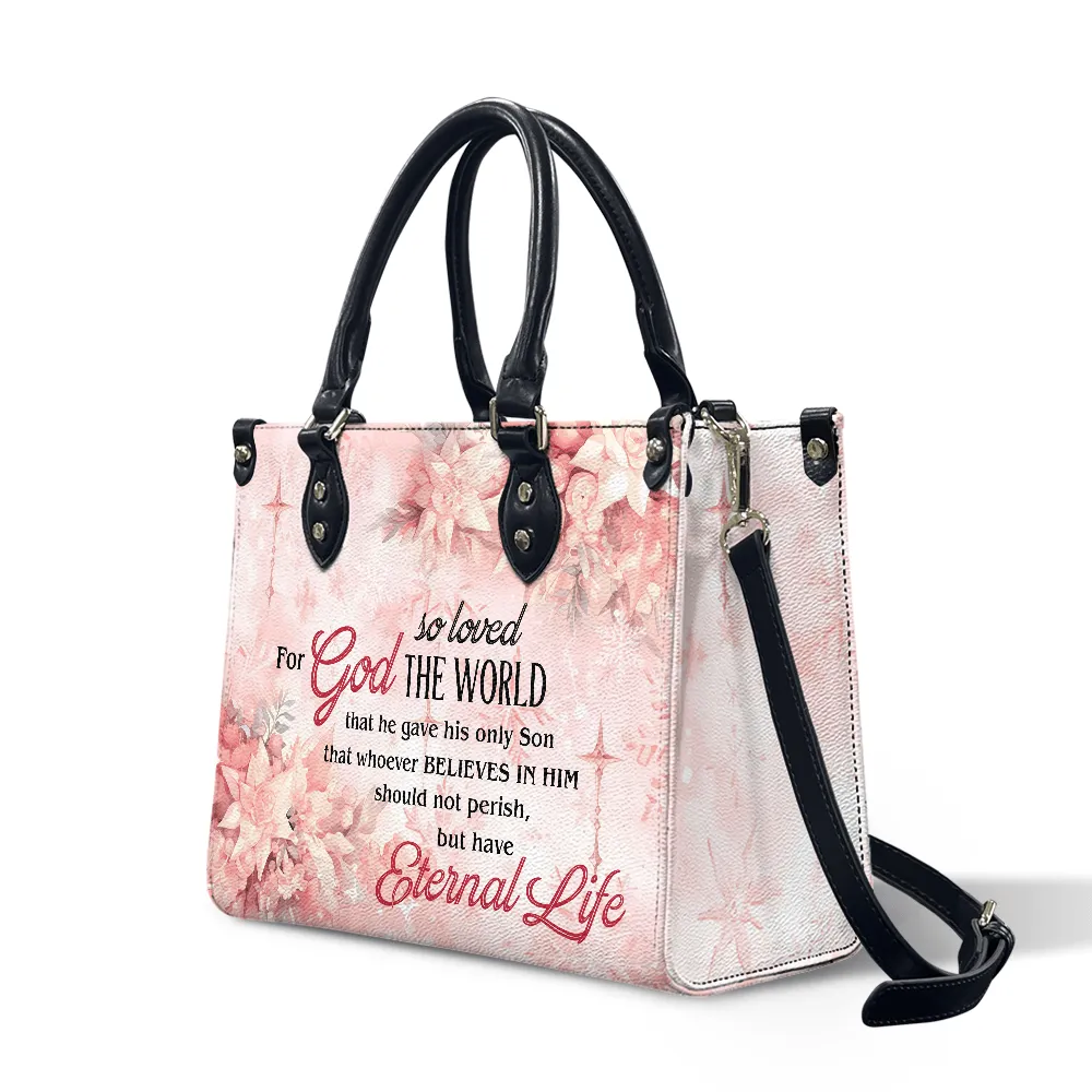 For God Pink Leather Bag