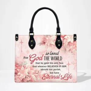 For God Pink Leather Bag