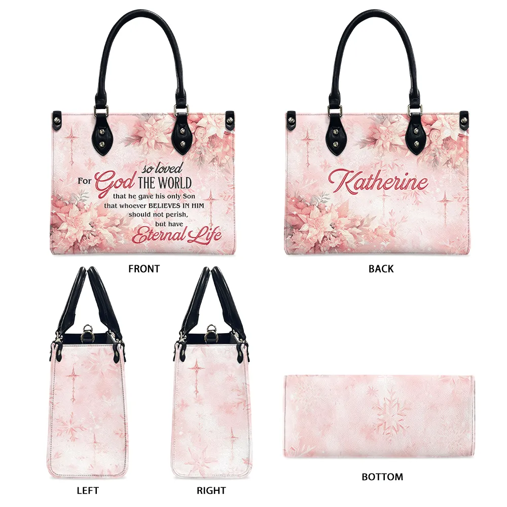 For God Pink Leather Bag