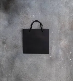FSC® Black Dyed Rope Handle Paper Bags - 230x90x220mm