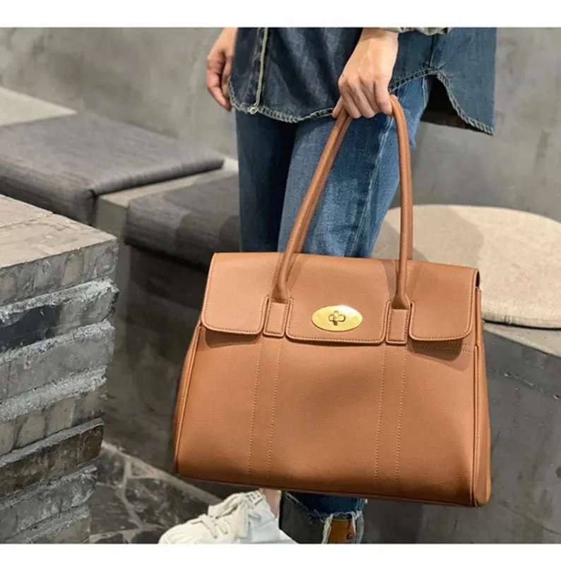 Full Grain Leather Tote Bag