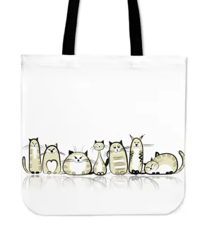 Funny Tan Cat Tote Bag