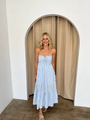 Ginger Dress- Blue/white Gingham