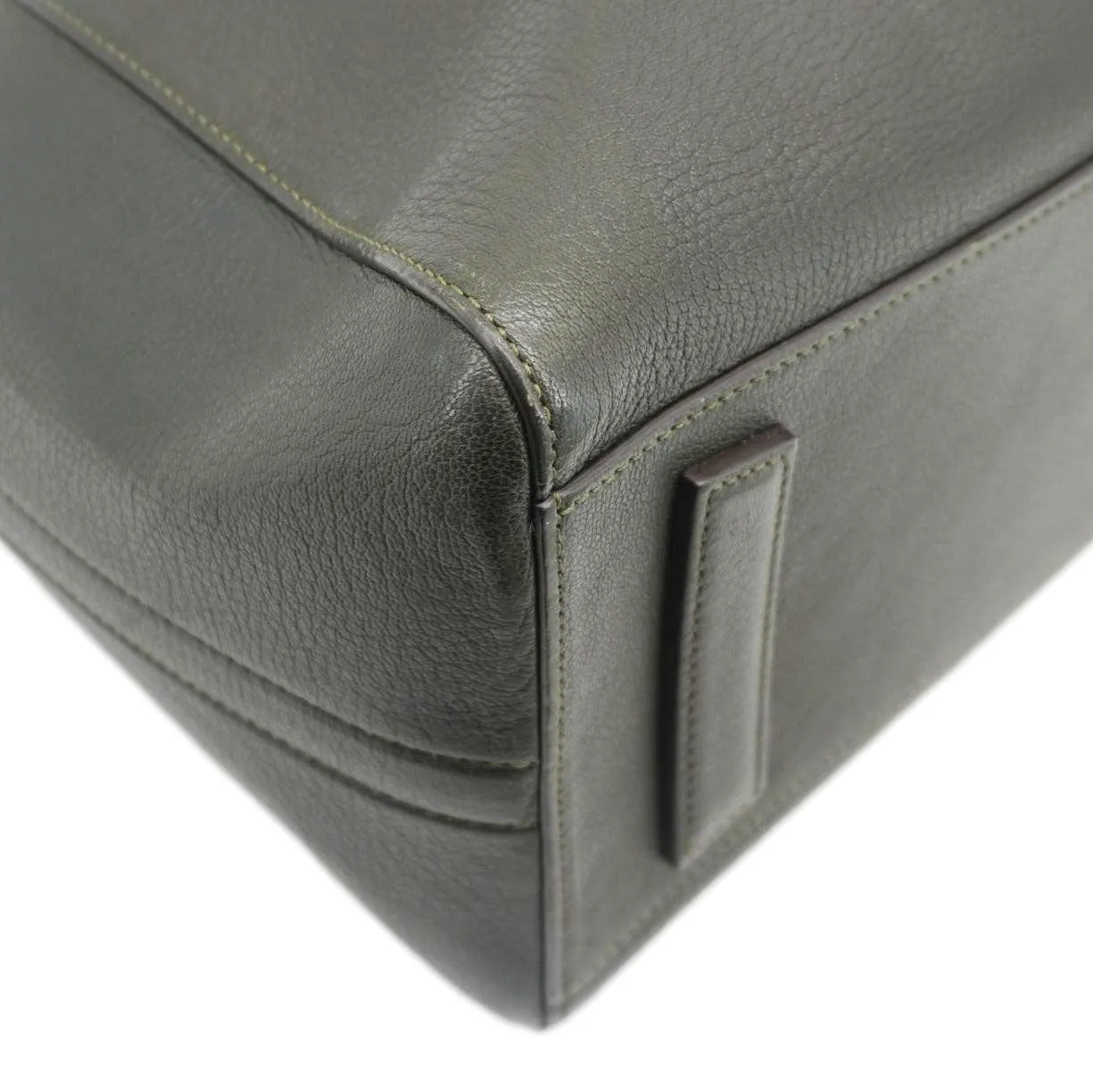 GIVENCHY Antigona Medium Leather Shoulder Bag Green