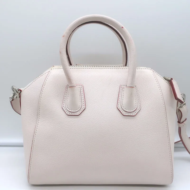 Givenchy Antigona Sugar Small Satchel Very Light Pink Leather Crossbody Bag