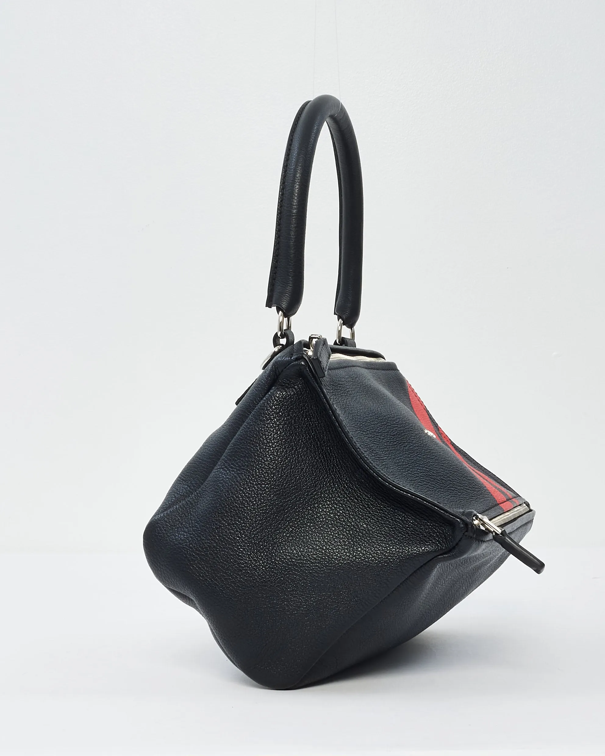 Givenchy Black & Red Stripe Leather Small Pandora Bag