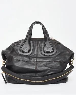 Givenchy Dark Brown Leather Nightingale Shoulder Bag