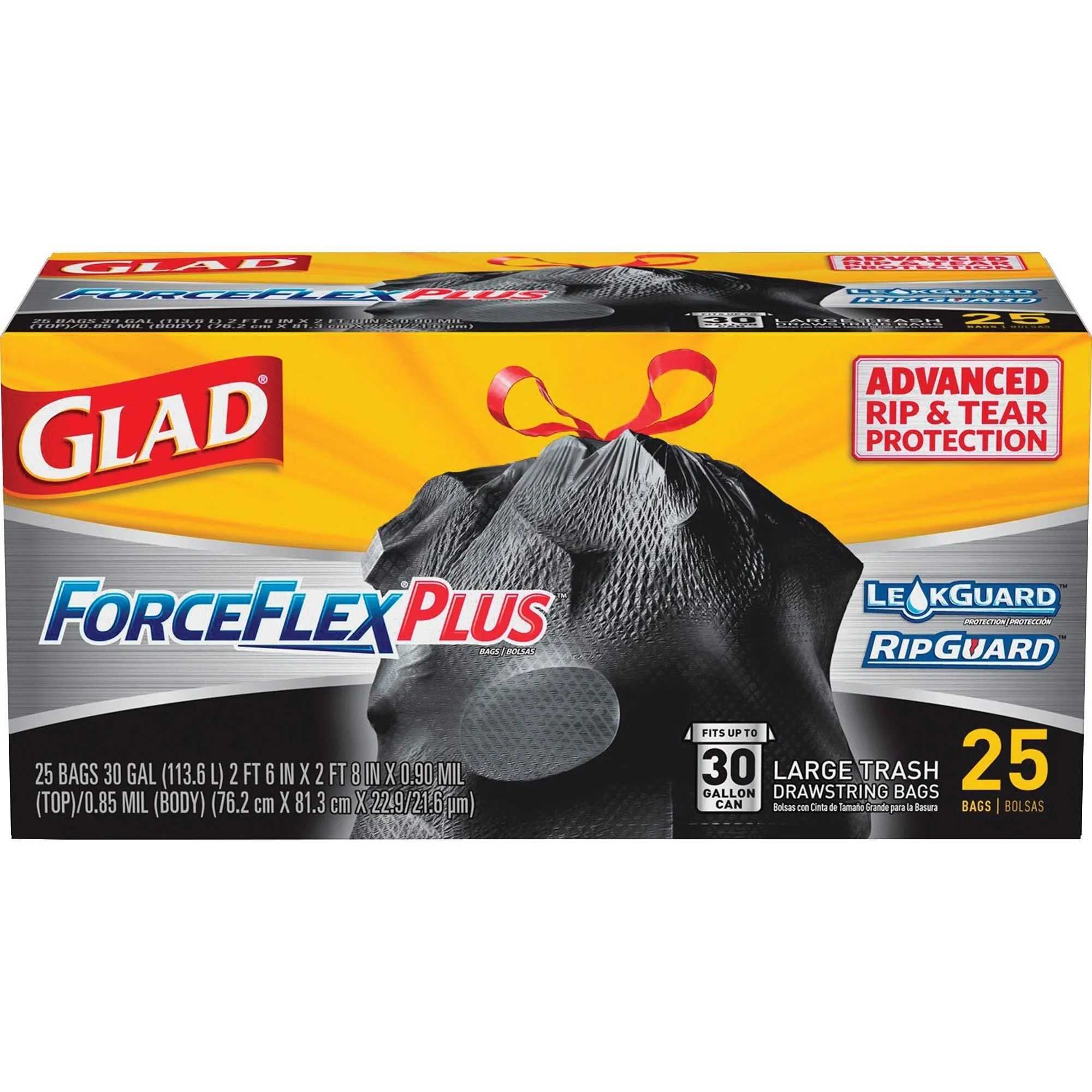 Glad Dual Defense Drawstring Large Trash Bags