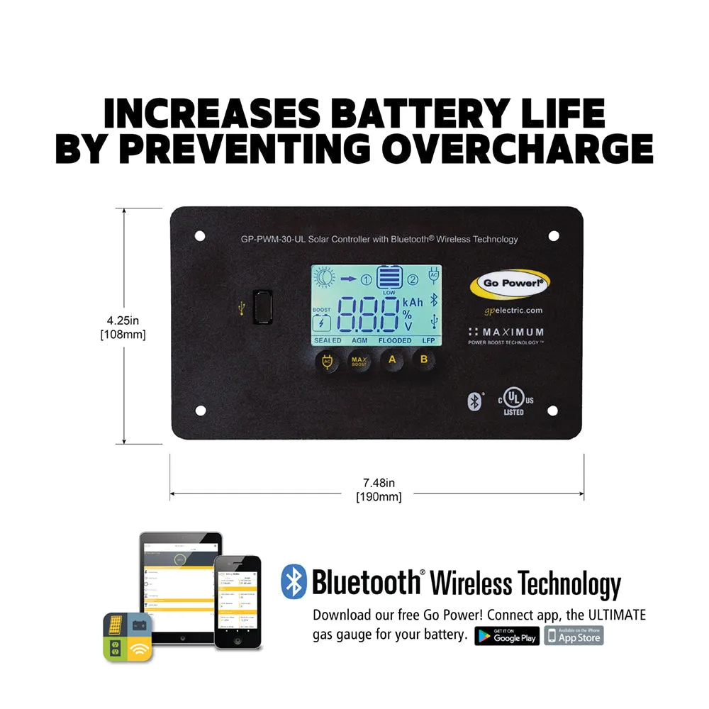 Go Power! WEEKENDER ISW Solar Charging System (190 WATTS)