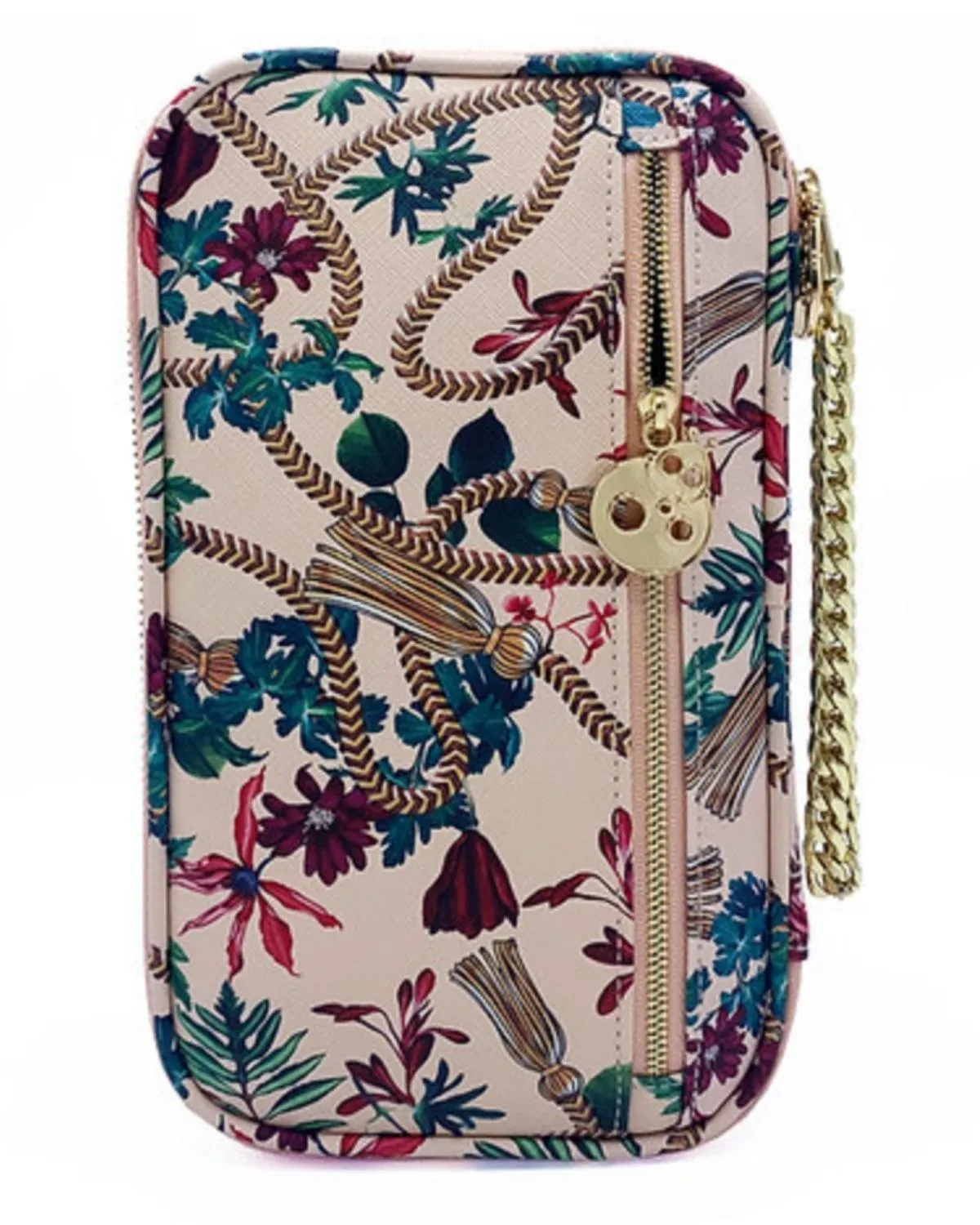 Golden Tassel Nude Travel Wallet