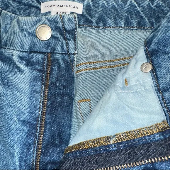 Good American‎ NWT Women's Jeans The Weekender Jean Indigo339 Size 4/27