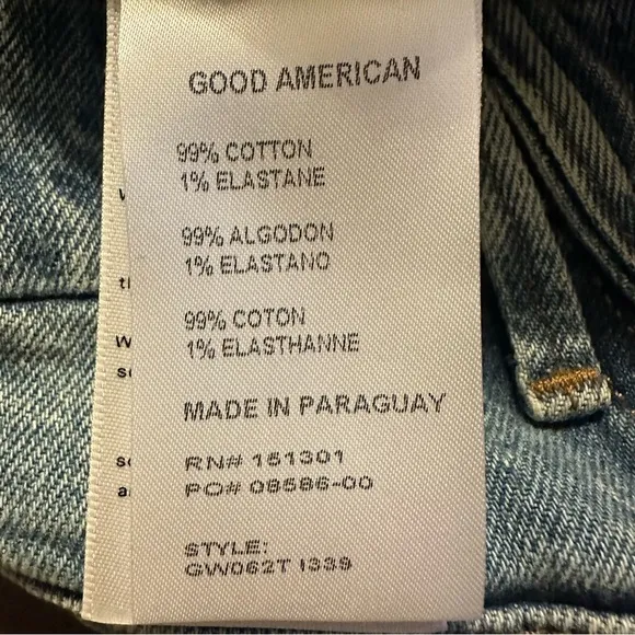 Good American‎ NWT Women's Jeans The Weekender Jean Indigo339 Size 4/27