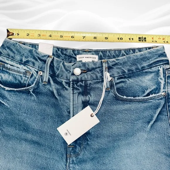 Good American‎ NWT Women's Jeans The Weekender Jean Indigo339 Size 4/27