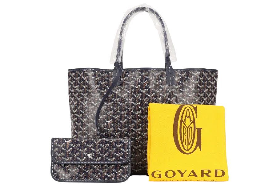 GOYARD SAINT LOUIS PM BAG NAVY BLUE COLOR WITH DUST COVER