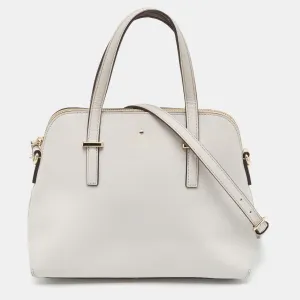 Grey Leather Cedar Street Maise Satchel