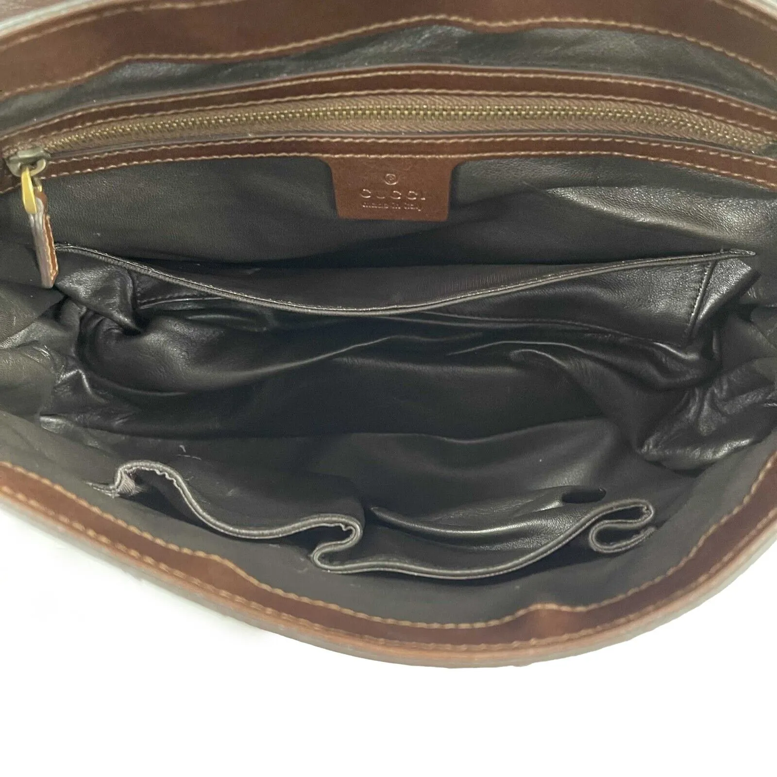 Gucci - 1973 Python Metallic Accent Shoulder Bag