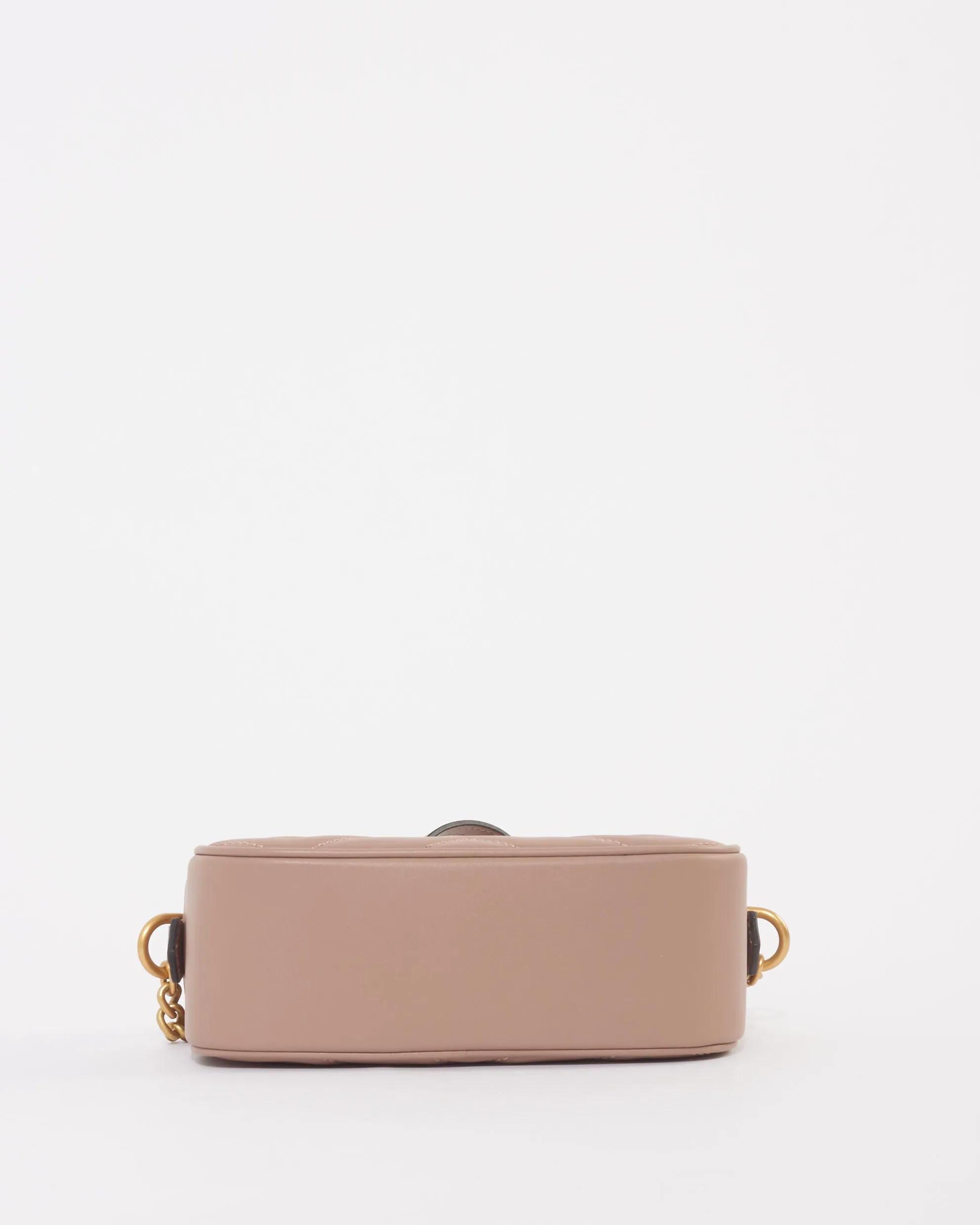 Gucci Blush Leather Marmont Mini Leather Camera Bag
