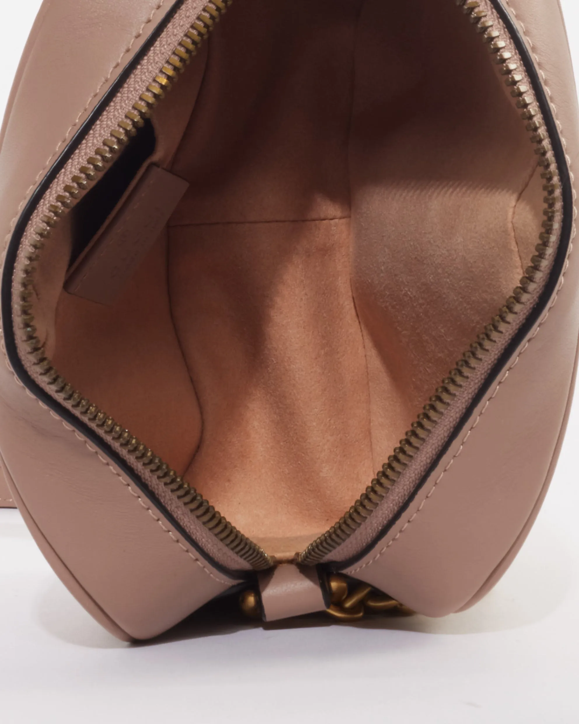 Gucci Blush Leather Marmont Mini Leather Camera Bag
