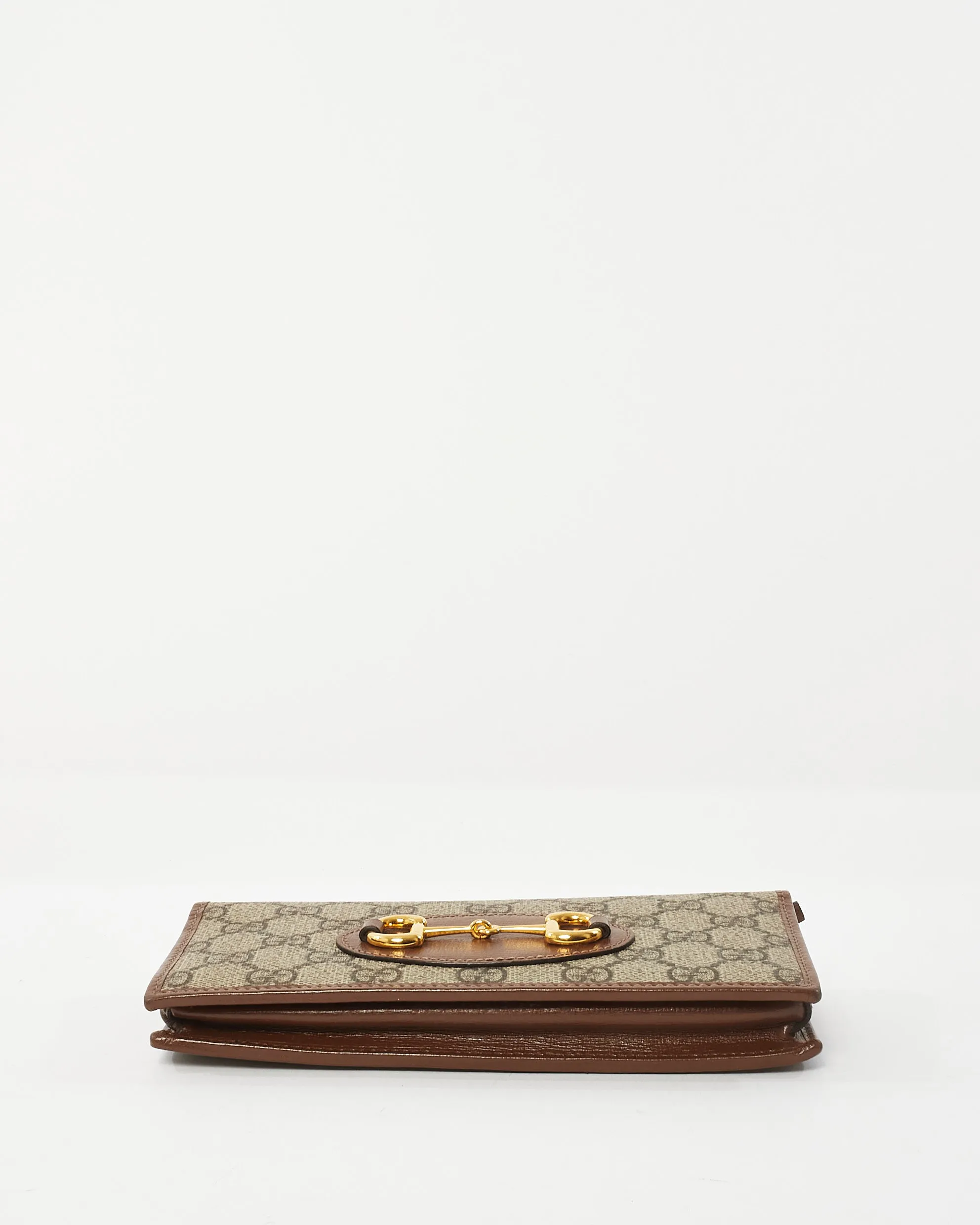 Gucci Coated Canvas 1955 GG Supreme Canvas Wallet On Chain