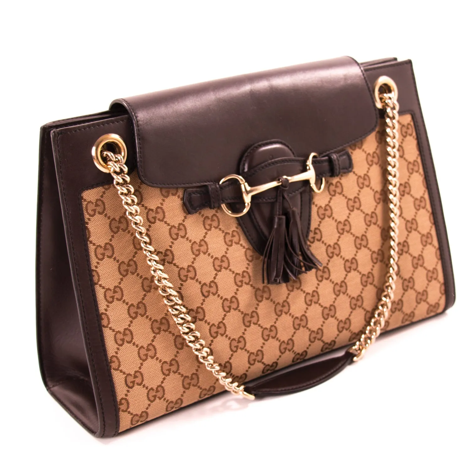 Gucci GG Canvas Emily Large Shoulder Bag