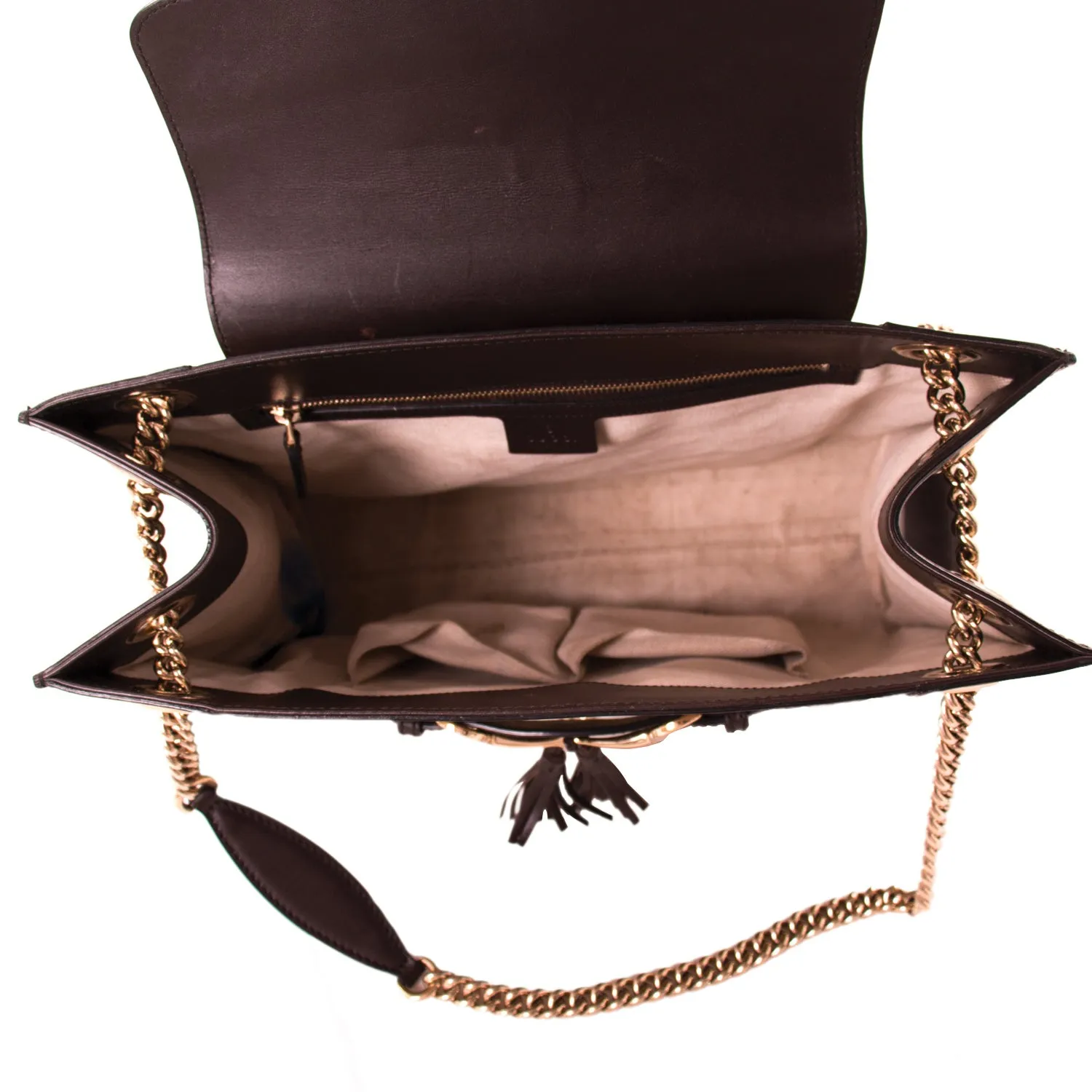 Gucci GG Canvas Emily Large Shoulder Bag