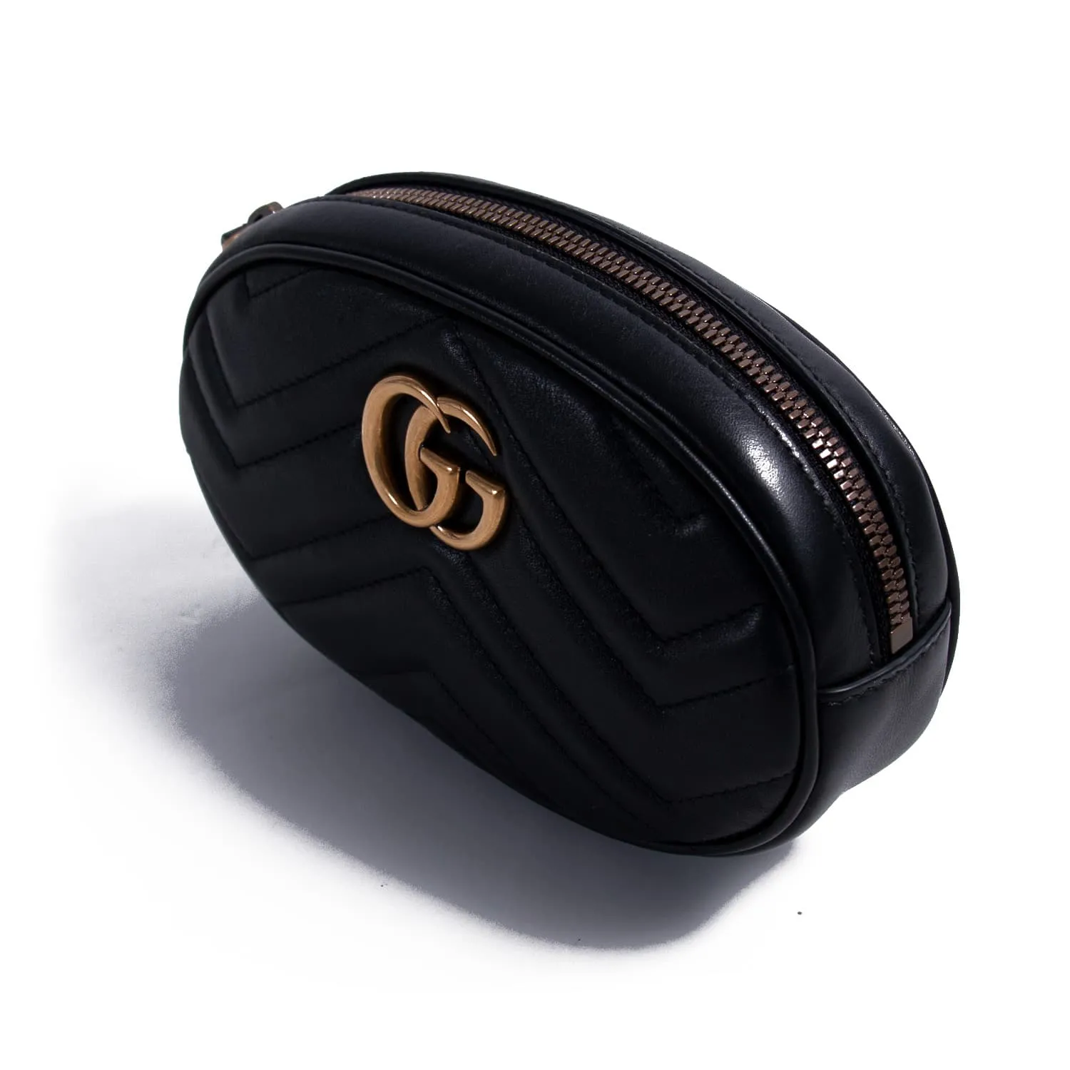 Gucci Marmont Matelassé Leather Belt Bag
