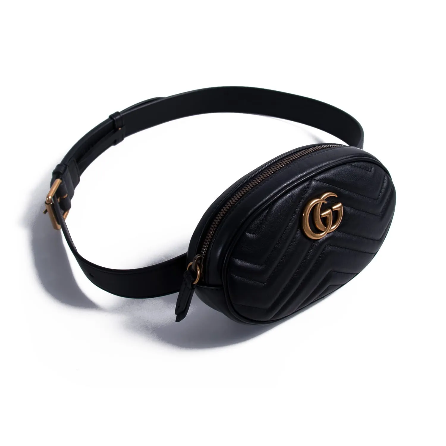 Gucci Marmont Matelassé Leather Belt Bag